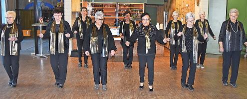 Mit ansprechenden Tänzen bereicherte der Tanzkreis unter Inge Seelmann die Jubiläumsfeier zum 50-jährigen Bestehen des Seniorenkreises Knetzgau.