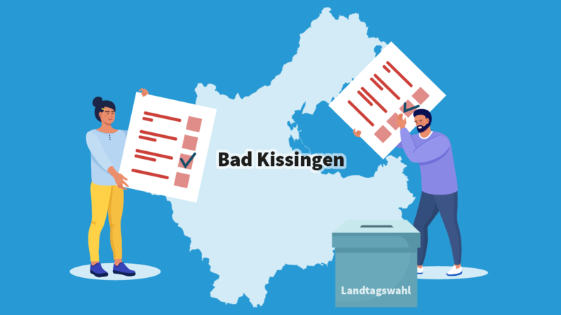 Illustration für den Stimmkreis Bad Kissingen