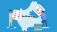 LTW-Stimmkreis Bad Kissingen Illustration für den Stimmkreis Bad Kissingen