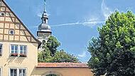 Der Kirchenburgmarkt in Hüttenheim.