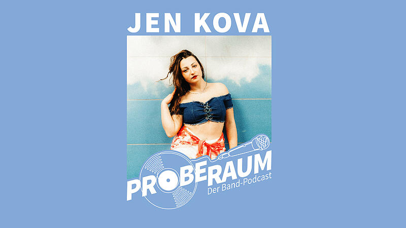 Jen Kova, S&auml;ngerin aus Bamberg im neuen Podcast "Proberaum"