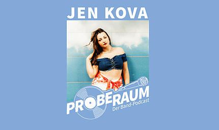 Jen Kova, S&auml;ngerin aus Bamberg im neuen Podcast "Proberaum"