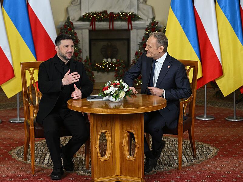 Ukrainischer Pr&auml;sident Selenskyj besucht Warschau