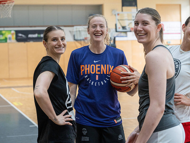 Gute Laune bei der DBB-Trainingsgruppe in Strullendorf (von links) um Alina Hartmann, Marie Gülich, Luisa Geiselsöder und Emily Bessoir. Gute Laune bei der DBB-Trainingsgruppe in Strullendorf (von links) um Alina Hartmann, Marie Gülich, Luisa Geiselsöder und Emily Bessoir.