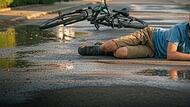 Unfall, Fahrrad, Radunfall, Kind, Junge, Bub, Mountainbike, Verletzung, Sturz