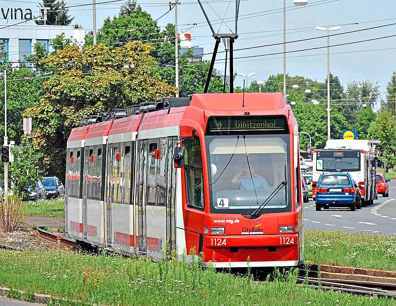 In N&uuml;rnberg stehen die Stra&szlig;enbahnen momentan still. Claus Felix / VAG