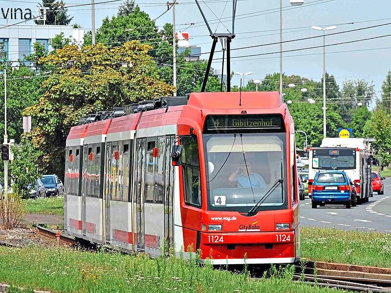 In N&uuml;rnberg stehen die Stra&szlig;enbahnen momentan still. Claus Felix / VAG