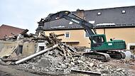 Die Aufnahme verdeutlicht es: Das einstige Wohnhaus Marktplatz 9 wird für immer aus dem Ortsbild verschwinden.