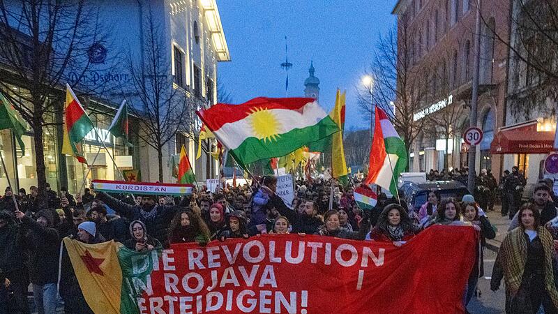 Kurden-Demonstration in M&uuml;nchen