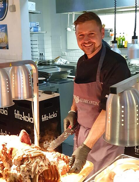 Martin Paulus verl&auml;sst die &bdquo;Heimkantine&ldquo;. Ge&ouml;ffnet bleibt noch an den Fu&szlig;ball-Spieltagen des FCH im Au&szlig;enbereich bis Ende Oktober.