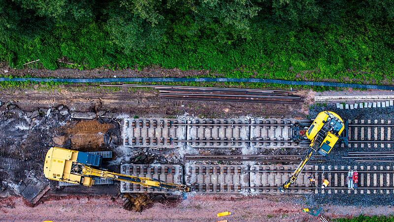 Gleiserneuerung bei Bahn-Generalsanierung Berlin-Hamburg