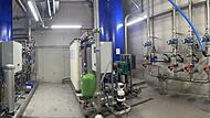 Für sauberes Wasser tüfteln: Blick in das Enwat-Wasserhaus.