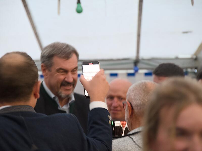 Feier 60 Jahre CSU Schondra mit Ministerpräsident Markus Söder