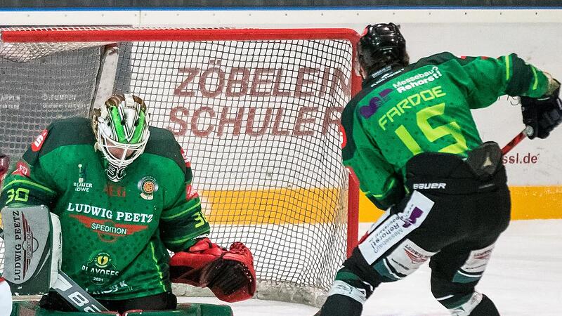 Die Alligators um Goalie Benjamin Dirksen (links) und Verteidiger Jake Fardoe hatten ein spielfreies Wochenende. Nun sollen gegen Memmingen und Deggendorf Punkte her.