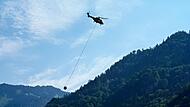 Brand im Bergwald in den Chiemgauer Alpen Brand im Bergwald in den Chiemgauer Alpen