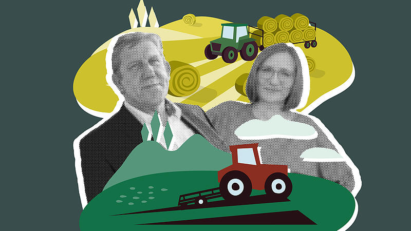 Andreas Schwarz (l.) und Lisa Badum standen in Hirschaid vor Landwirten Rede und Antwort.