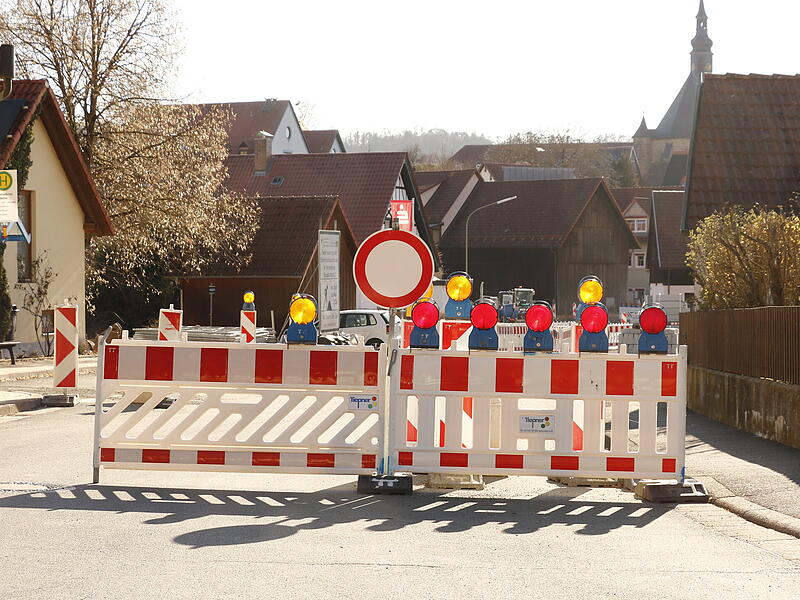 Bis Mai bleibt die Markgrafenstra&szlig;e in Himmelkron noch gesperrt.