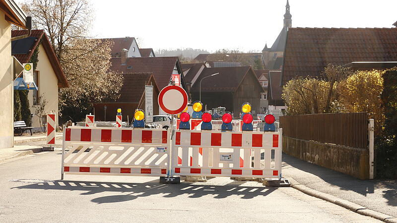 Bis Mai bleibt die Markgrafenstra&szlig;e in Himmelkron noch gesperrt.