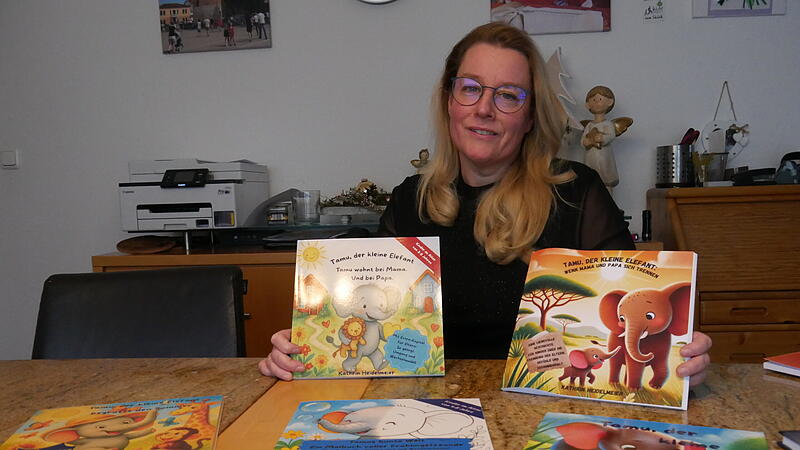 Kathrin Heidelmeier aus Sulzthal hat Kinderb&uuml;cher zum Thema Trennung der Eltern geschrieben.
