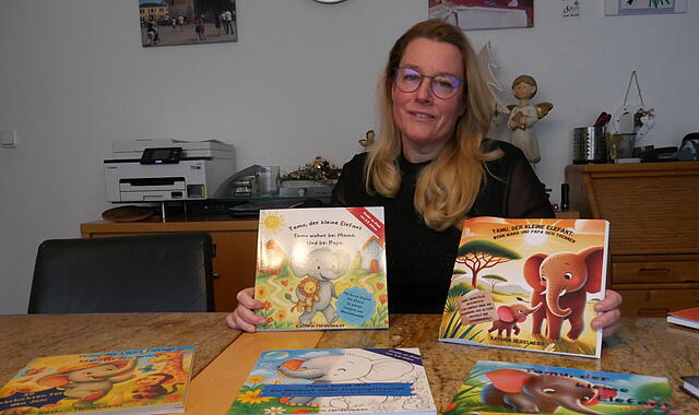 Kathrin Heidelmeier aus Sulzthal hat Kinderb&uuml;cher zum Thema Trennung der Eltern geschrieben.