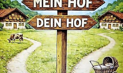 Ländliche Idylle samt einem Totenkopf prägt das Plakat, mit dem die Theatergruppe des Radfahrvereins Concordia für die Bauernkomödie „Mein Hof und dein Hof“ wirbt. Premiere ist am Samstag, 28. März, um 19.30 in der Grundschulturnhalle. Ländliche Idylle samt einem Totenkopf prägt das Plakat, mit dem die Theatergruppe des Radfahrvereins Concordia für die Bauernkomödie „Mein Hof und dein Hof“ wirbt. Premiere ist am Samstag, 28. März, um 19.30 in der Grundschulturnhalle.