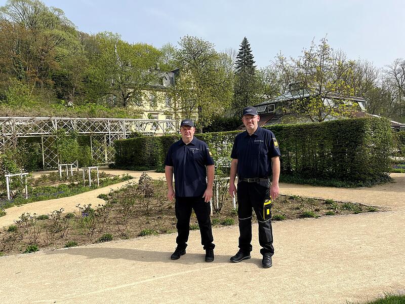 Mitglieder der Sicherheitswacht bei einem Einsatz