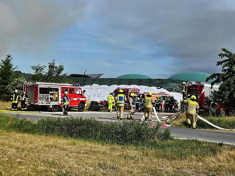 Feuer bei Biogasanlage Kairlindach
