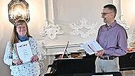Ehrung für 40 Jahre Chor.