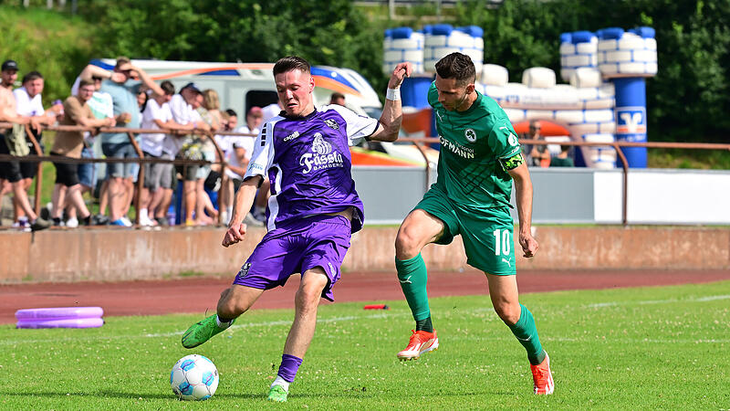 FC Eintracht Bamberg - SpVgg Greuther Fürth Tobias Linz (links) spielte im Sommer mit Bamberg gegen Branimir Hrgotas SpVgg Fürth. Doch das Pokalduell gegen Unterhaching ist für ihn eine andere Kategorie.