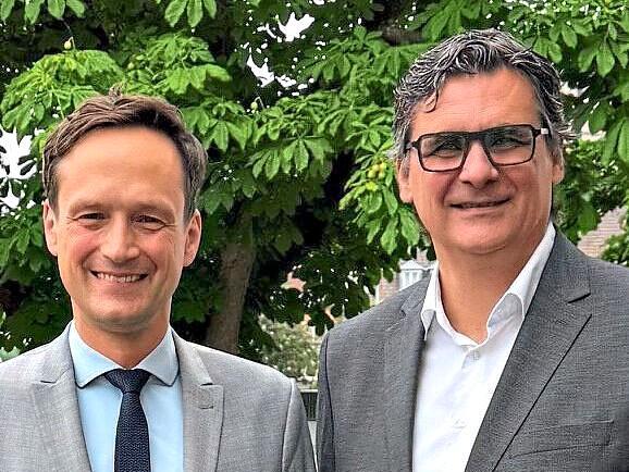 Florian T&ouml;pper (l.) und Ralf Hofmann. Andreas L&ouml;sch