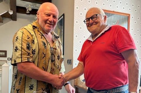 Nach 57 Jahren trafen sich Georg Zenk (links) und Francis Laur in Rodez wieder.