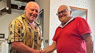 Nach 57 Jahren trafen sich Georg Zenk (links) und Francis Laur in Rodez wieder.