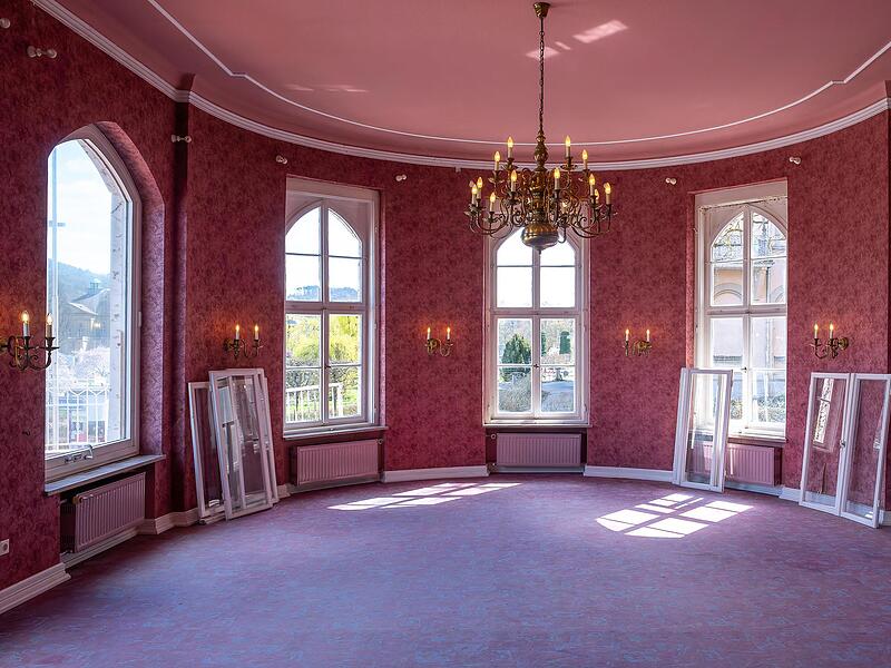 Blick in den historischen Sissi-Saal. Blick in den historischen Sissi-Saal.