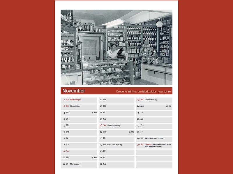 Kalenderblatt aus dem Kalender "Ansichten und Ausblicke 2025"