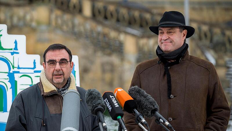 Klaus Holetschek (CSU, links), Fraktionsvorsitzender im Bayerischen Landtag, und Ministerpräsident Markus Söder (CSU) im Kloster Banz. Klaus Holetschek (CSU, links), Fraktionsvorsitzender im Bayerischen Landtag, und Ministerpräsident Markus Söder (CSU) im Kloster Banz.