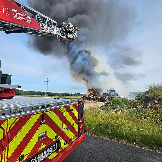 Feuer bei Biogasanlage Kairlindach Feuer bei Biogasanlage Kairlindach