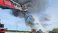 Feuer bei Biogasanlage Kairlindach