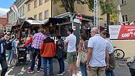 Warteschlange Sandkerwa Bamberg