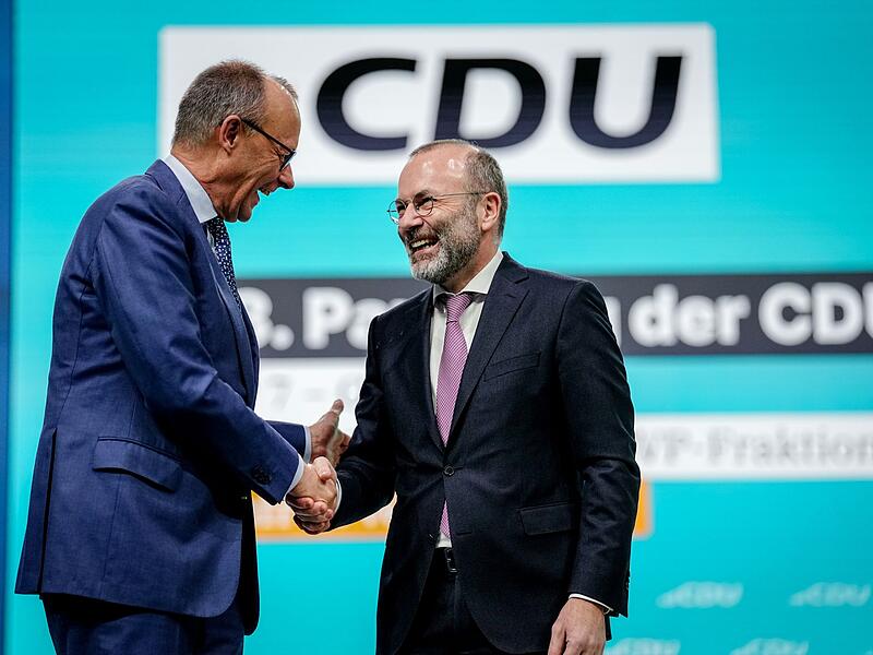 Friedrich Merz und Manfred Weber