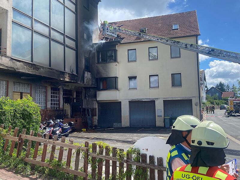 Brand in Brauerei in Untersiemau Brand in Brauerei in Untersiemau