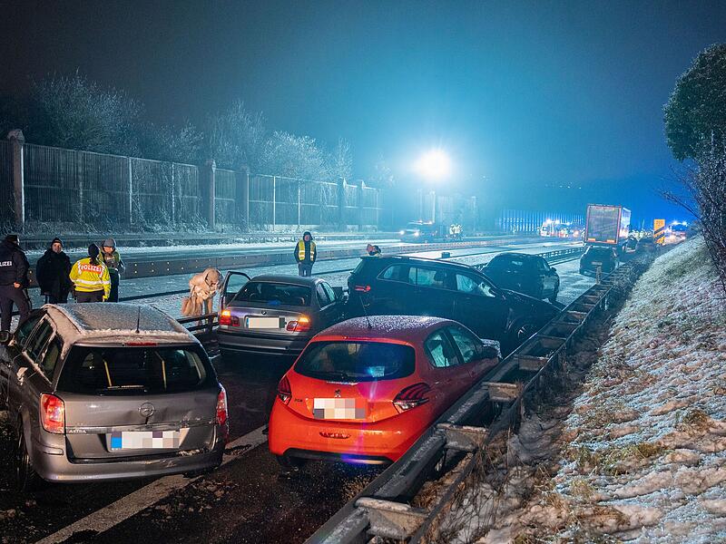 Der Unfall ereignete sich in einem Baustellenbereich.