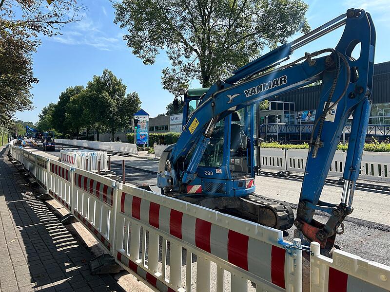 Baustelle in Coburg