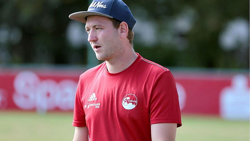 Benjamin Fischer als Jugendtrainer des FC Coburg.