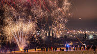 Feuerwerk &uuml;ber Bamberg 2025/2026