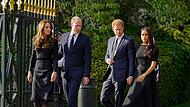 Kate und William mit Harry und Meghan