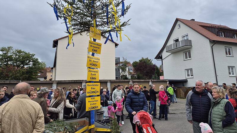Der Gaustadter Kerwa-Baum steht symbolisch für den Streit im Bürgerverein