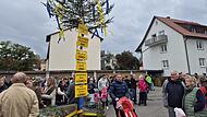 Der Gaustadter Kerwa-Baum steht symbolisch für den Streit im Bürgerverein