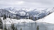 Schnee in den Allg&auml;uer Alpen