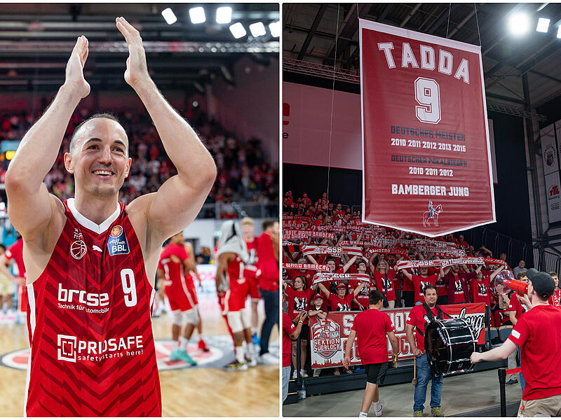 Die Sektion S&uuml;dblock hatte vor einem Jahr bei der Verabschiedung von Karsten Tadda bereits ein Banner mit seinem Trikot hochgezogen. Am 10. Mai folgt das offizielle Trikot.