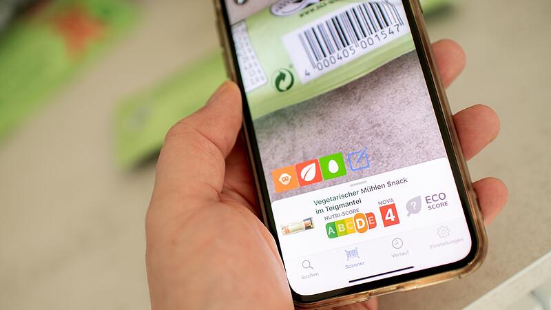 Barcodescanner für Lebensmittel